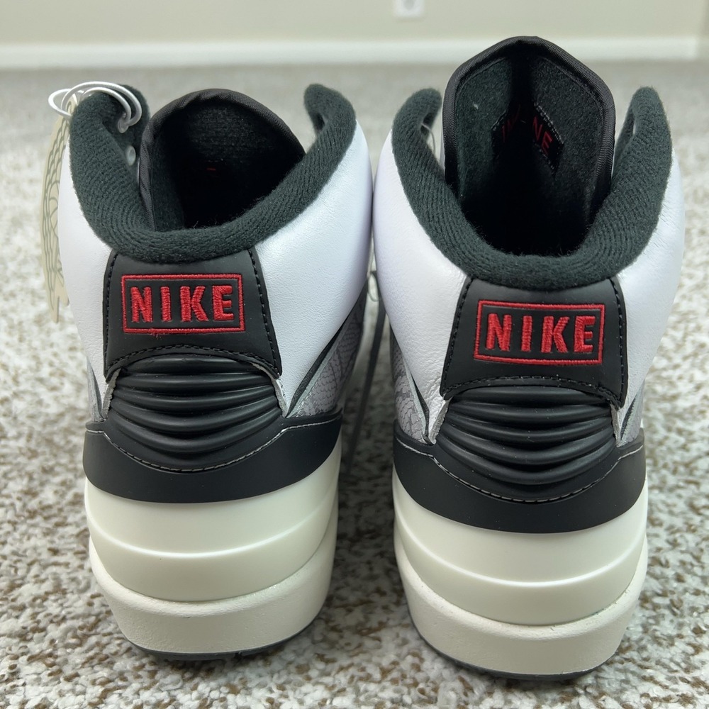 Jordan Shoes Mens Size 10.5 White Air Jordan 2 Retro Python Basketball Sneaker - Picture 8 of 13
